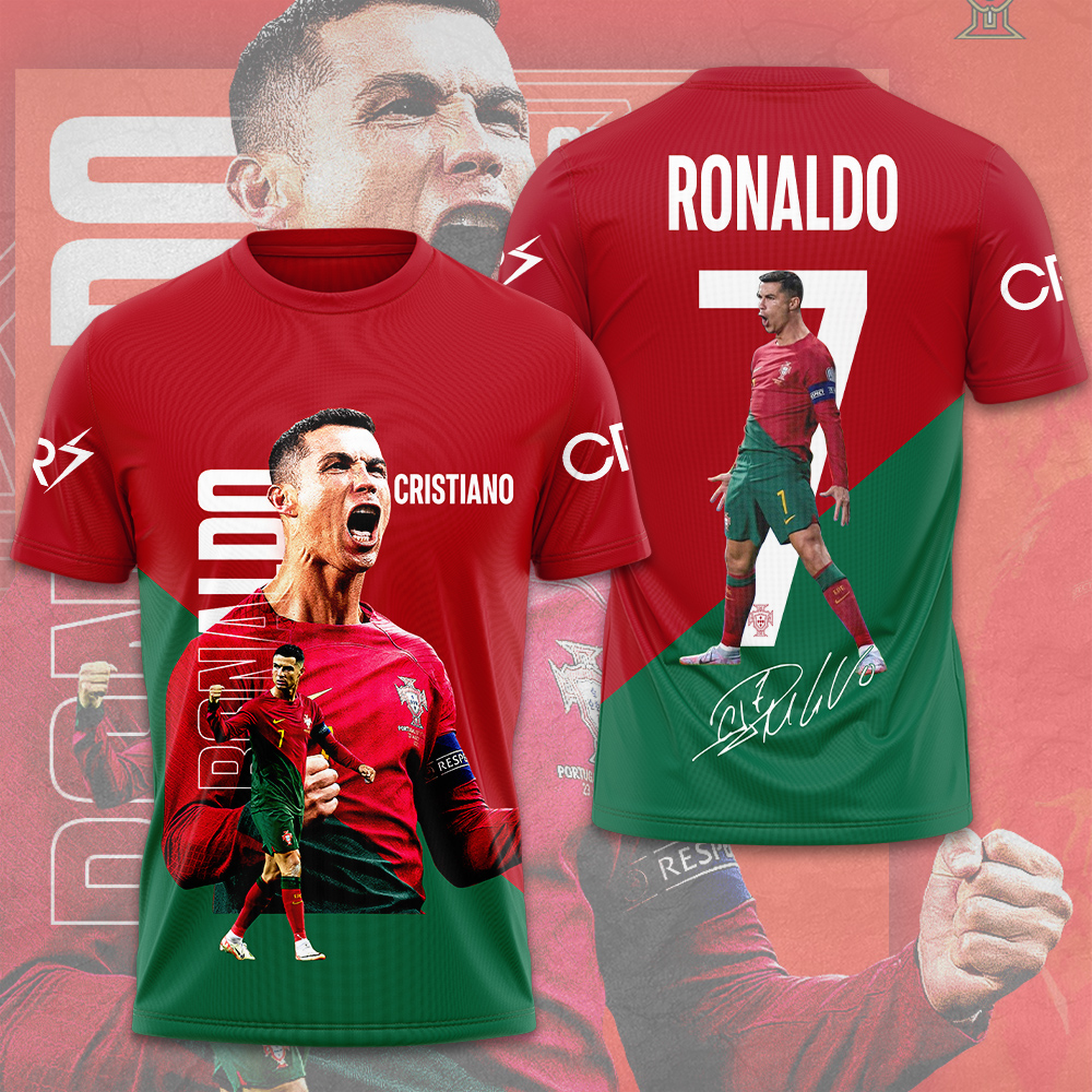 Cristiano Ronaldo X Portugal National Football Team 3D Shirt