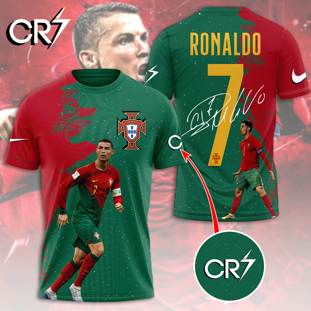 Cristiano Ronaldo X Portugal National Football Team 3D Shirt