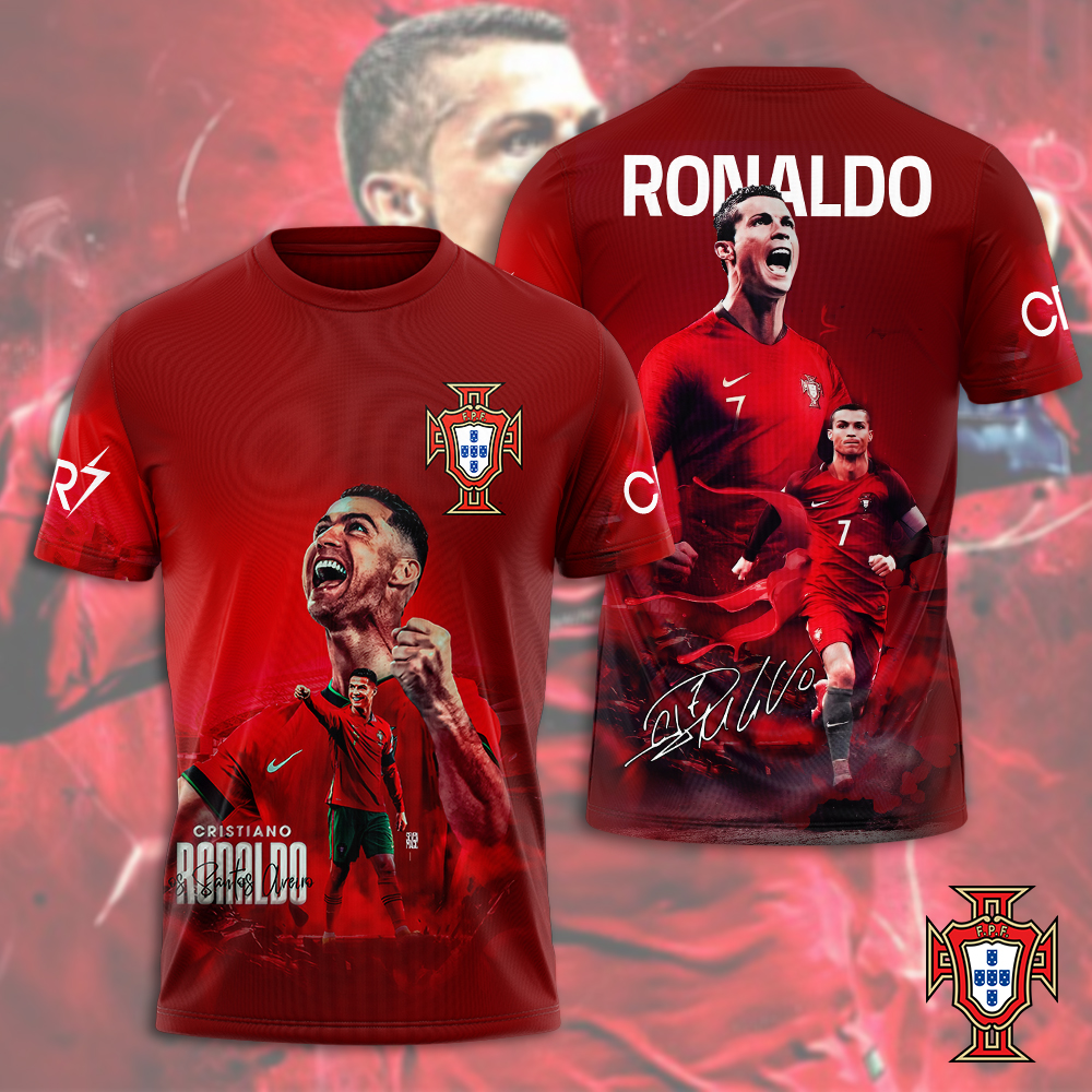 Cristiano Ronaldo X Portugal National Football Team 3D Shirt