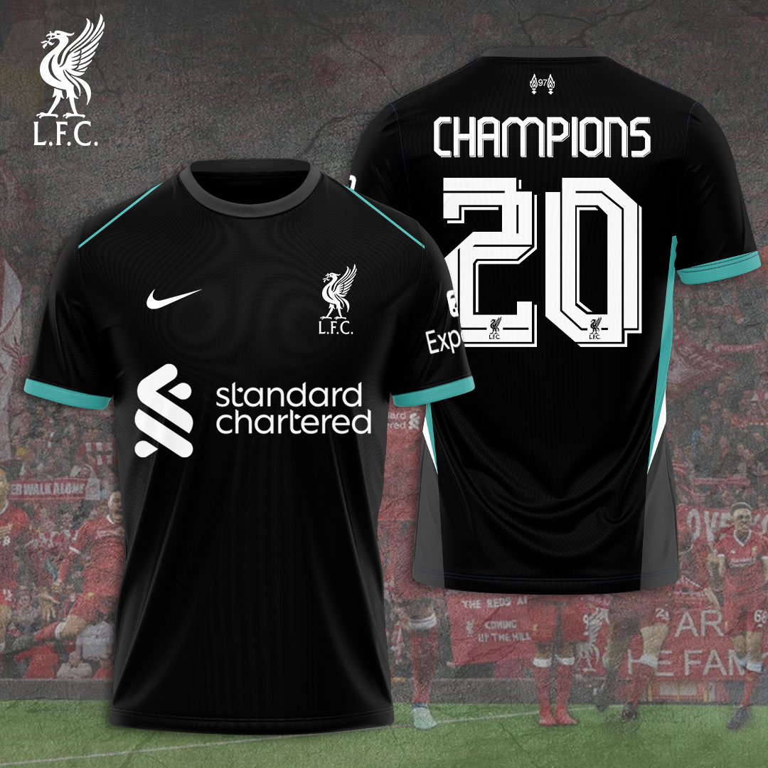 Liverpool Fc 2025 Premier League Champions 3D Shirt