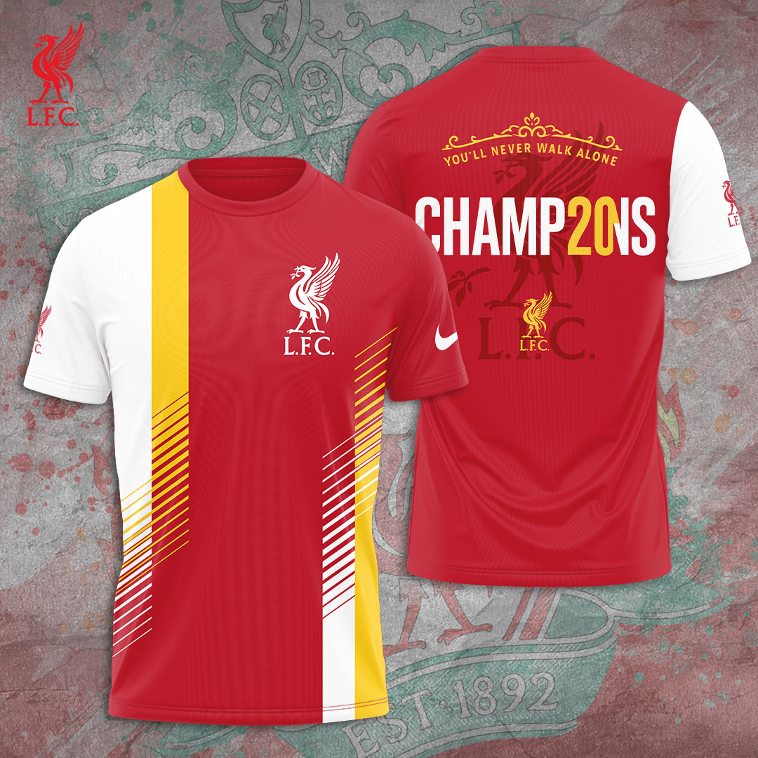 Liverpool Fc 2025 Premier League Champions 3D Shirt