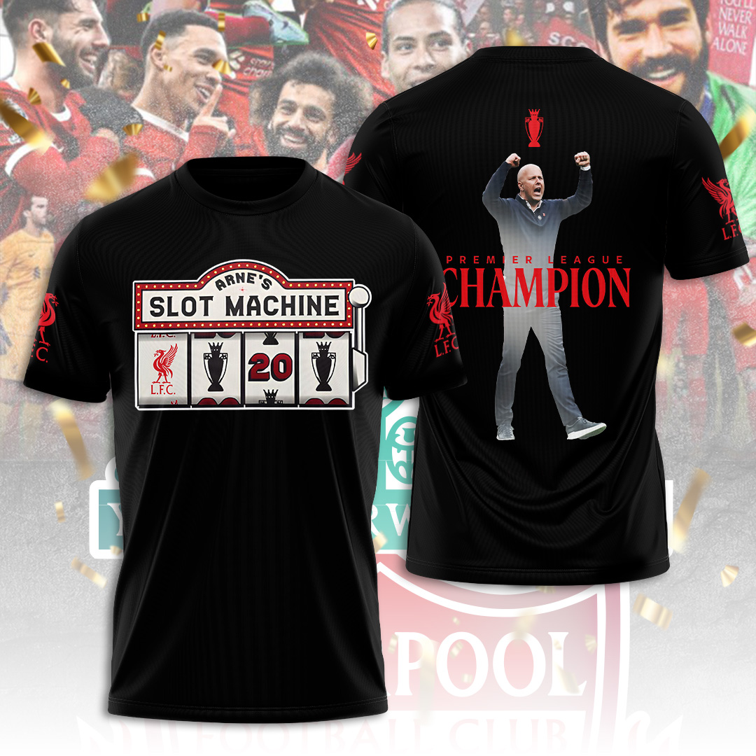 Liverpool Fc 2025 Premier League Champions 3D Shirt