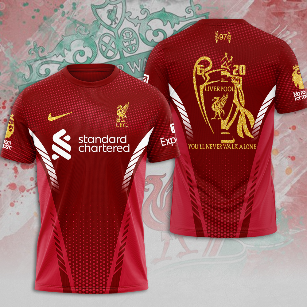 Liverpool Fc 2025 Premier League Champions 3D Shirt