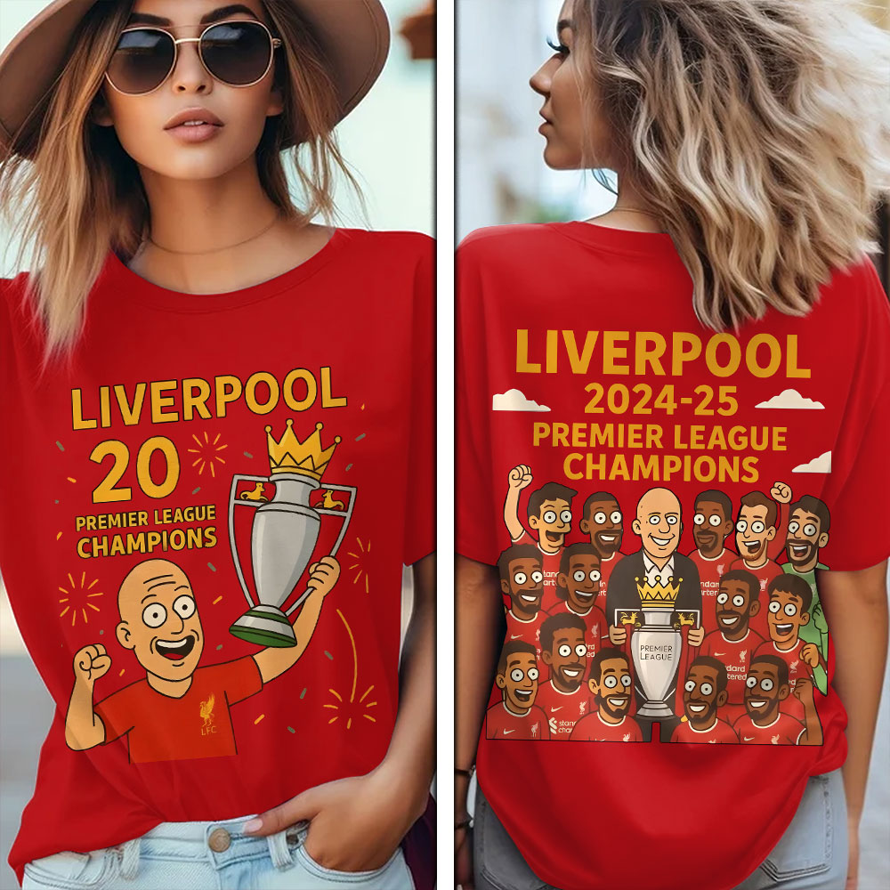 Liverpool Fc 2025 Premier League Champions 3D Shirt