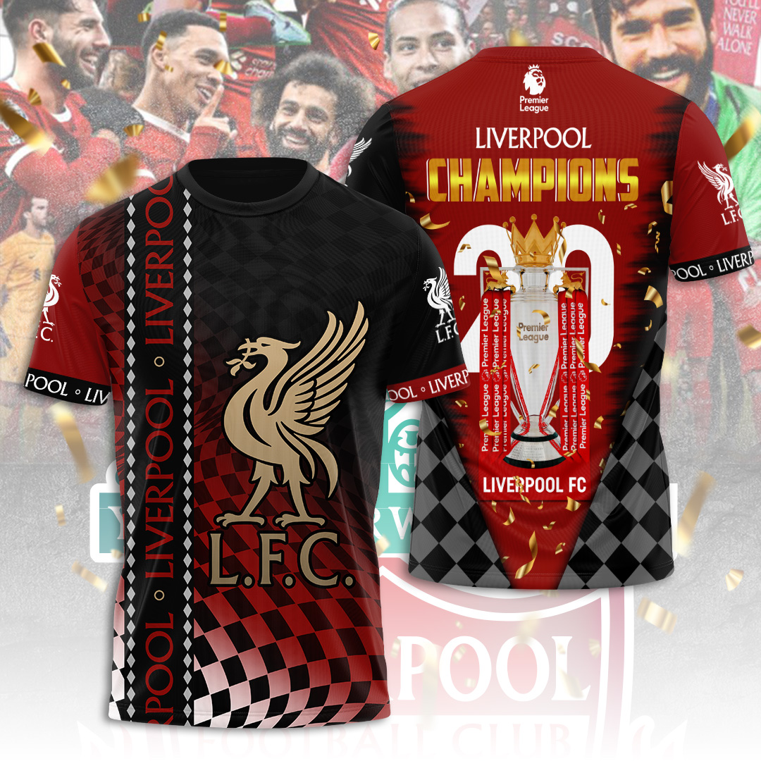 Liverpool Fc 2025 Premier League Champions 3D Shirt