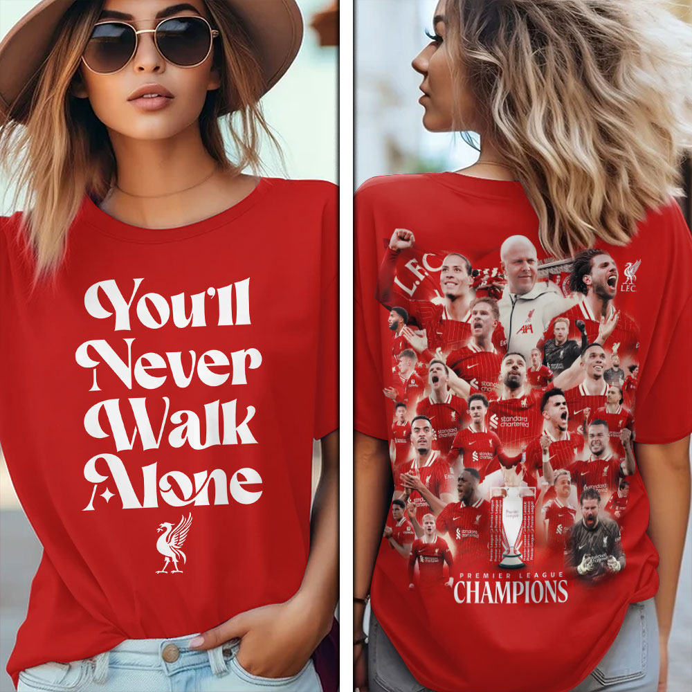 Liverpool Fc 2025 Premier League Champions 3D Shirt