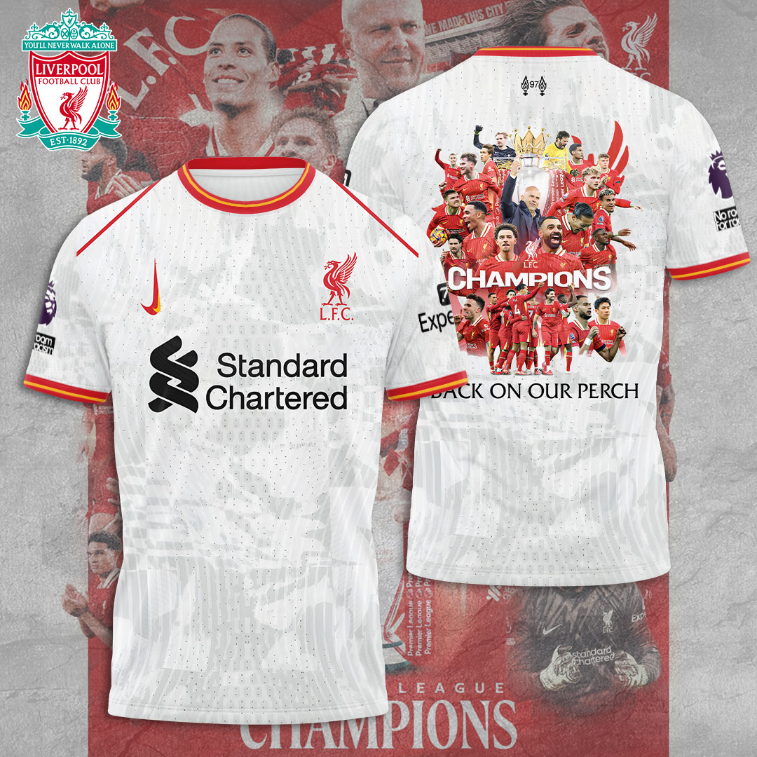 Liverpool Fc 2025 Premier League Champions 3D Shirt