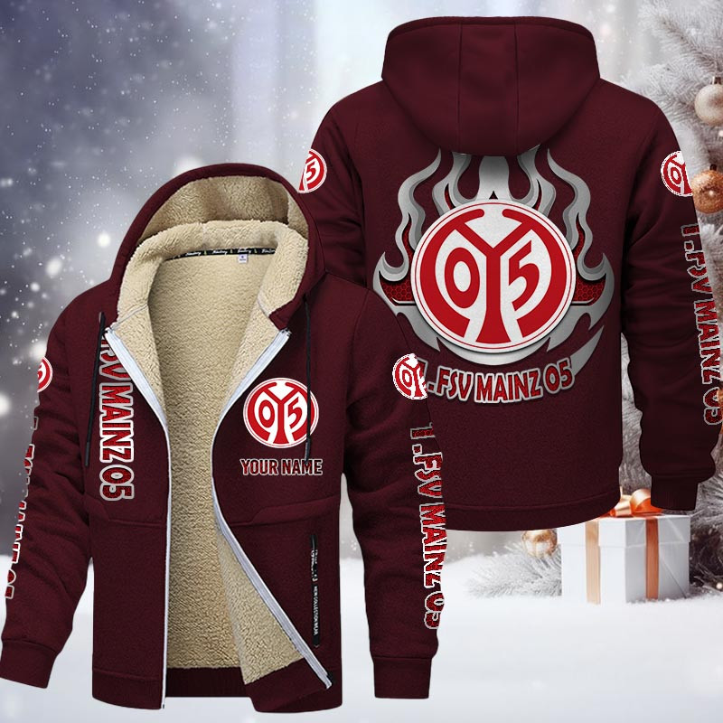 1. FSV Mainz 05 Hoodie Zip Velvet Coat