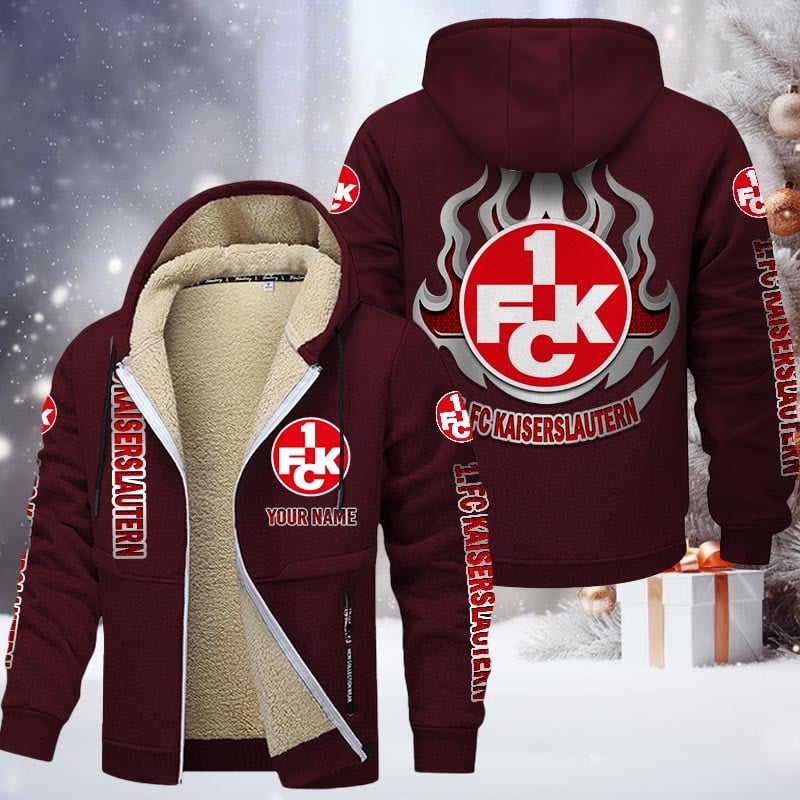 1. FC Kaiserslautern Hoodie Zip Velvet Coat