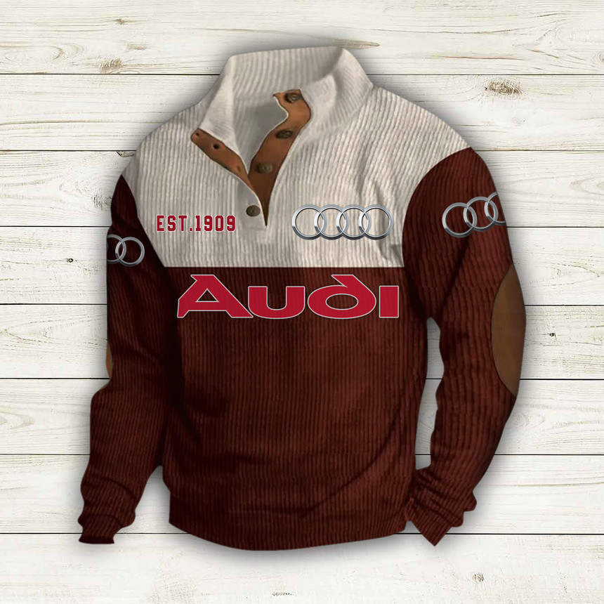 Audi Button Quarter Sweater