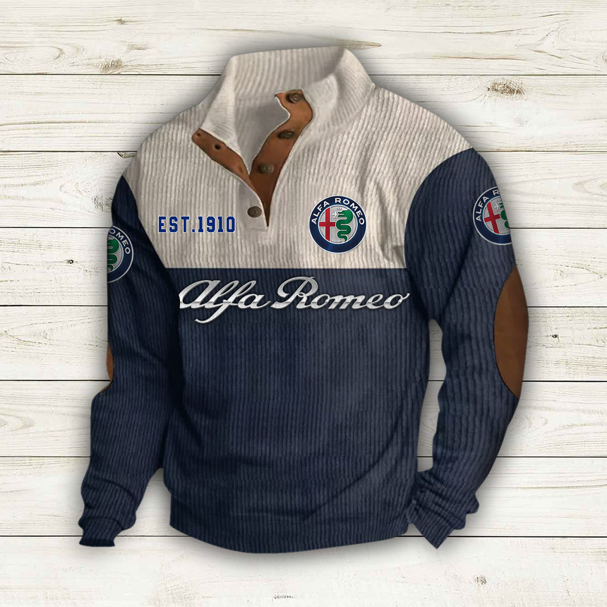 Alfa Romeo Button Quarter Sweater