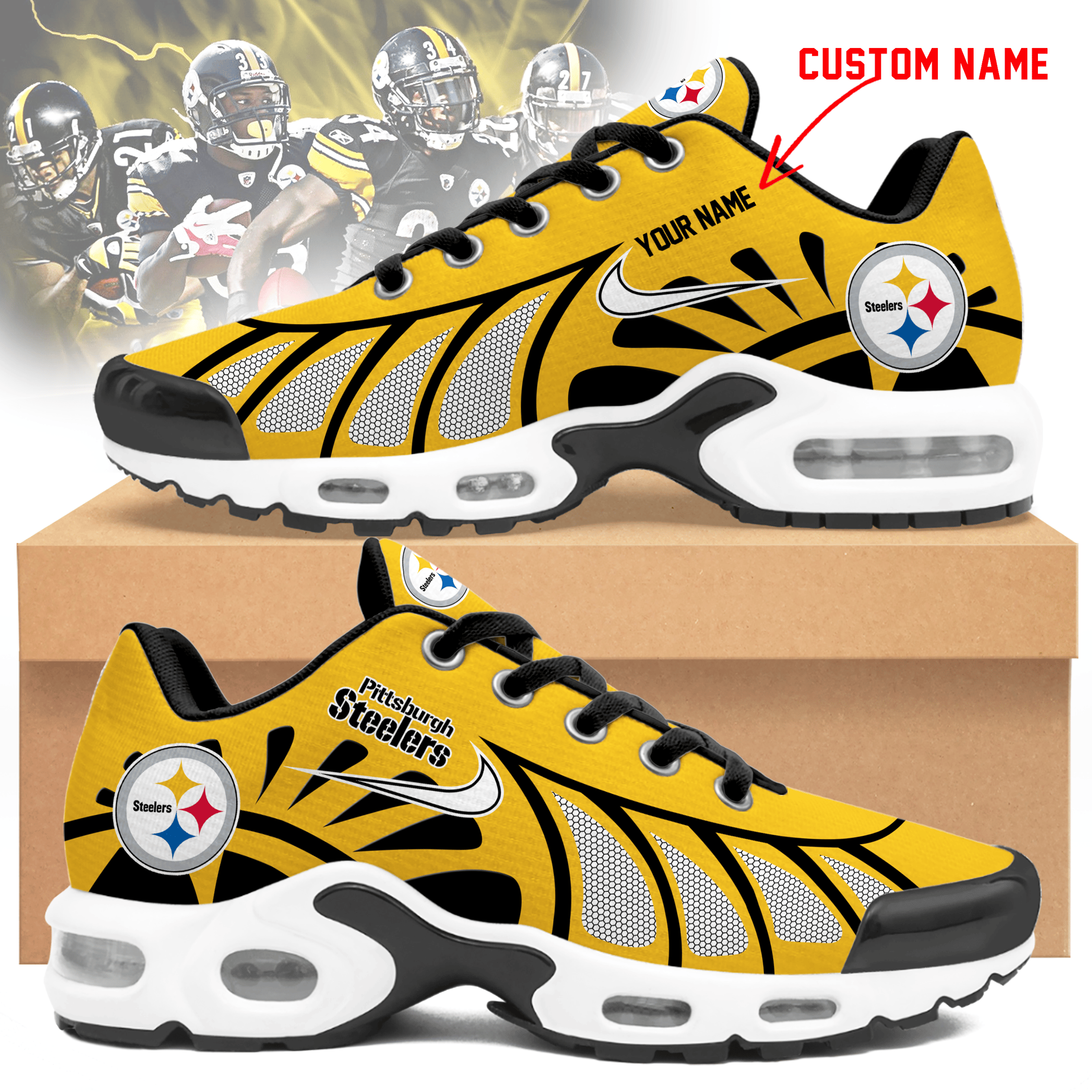 Pittsburgh Steelers Personalized Air Max Shoes Limited Edition 050625 - Image 2