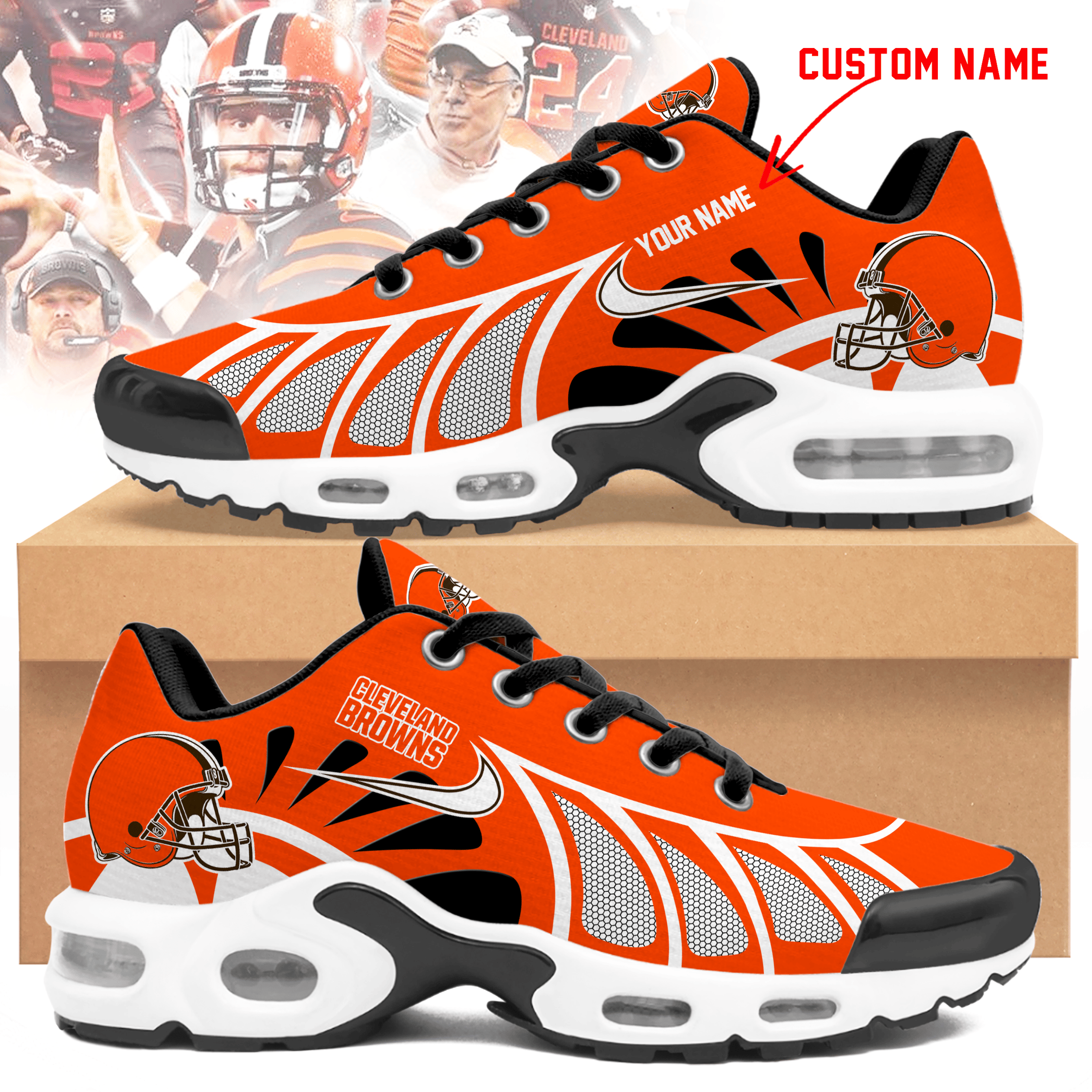 Cleveland Browns Personalized Air Max Shoes Limited Edition 050625 - Image 2