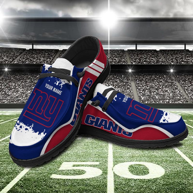 New York Giants Hey  Dude Shoes Printed For Men And Women - Image 2