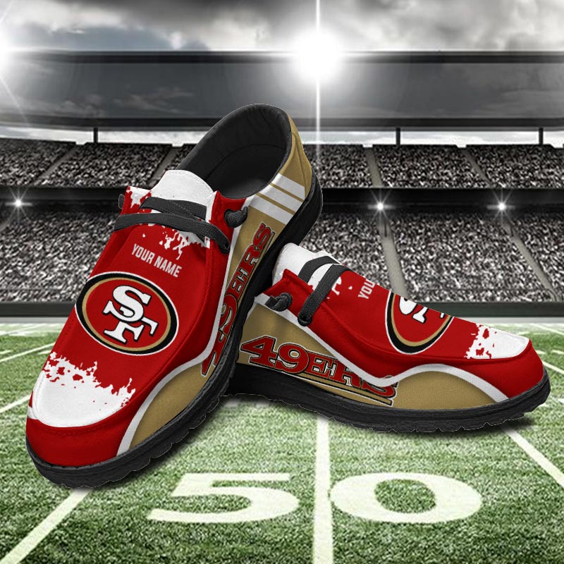 San Francisco 49ers Hey  Dude Shoes Printed For Men And Women - Image 2