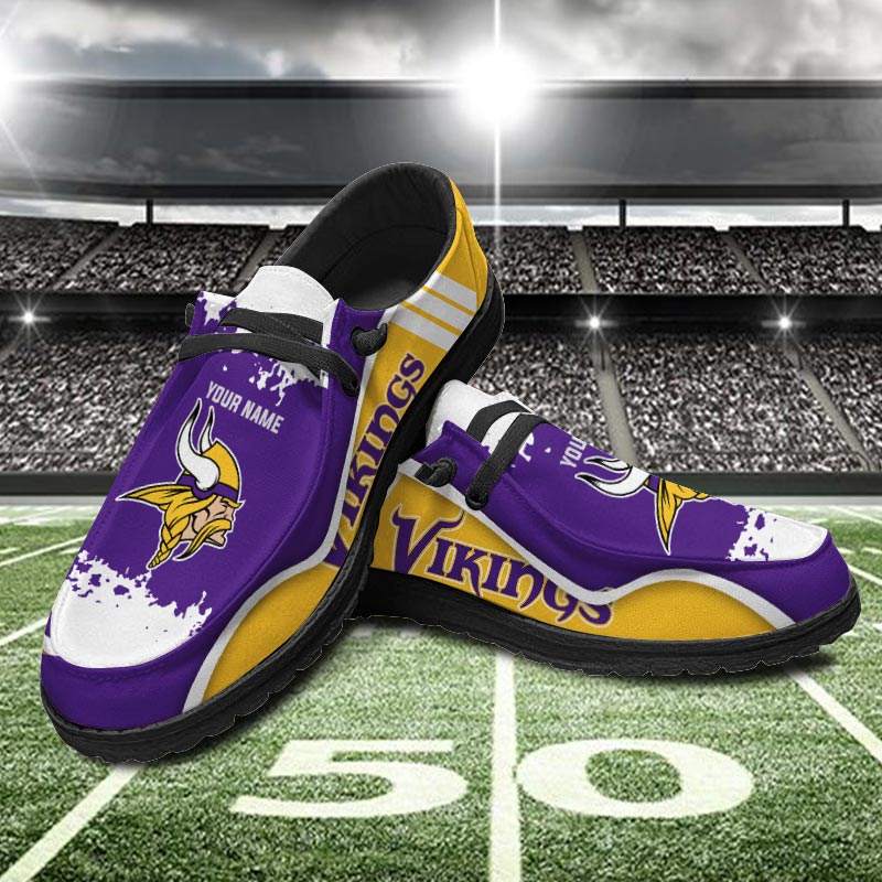 Minnesota Vikings Hey  Dude Shoes Printed For Men And Women - Image 2