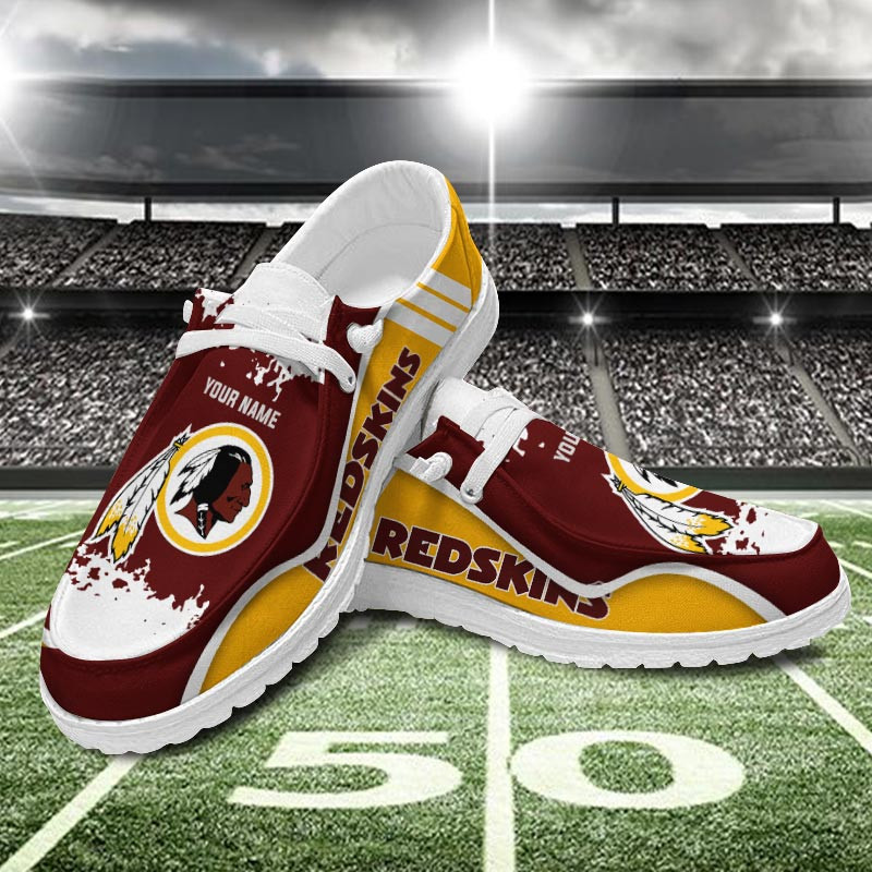 Washington Redskin Hey  Dude Shoes Printed For Men And Women - Image 3