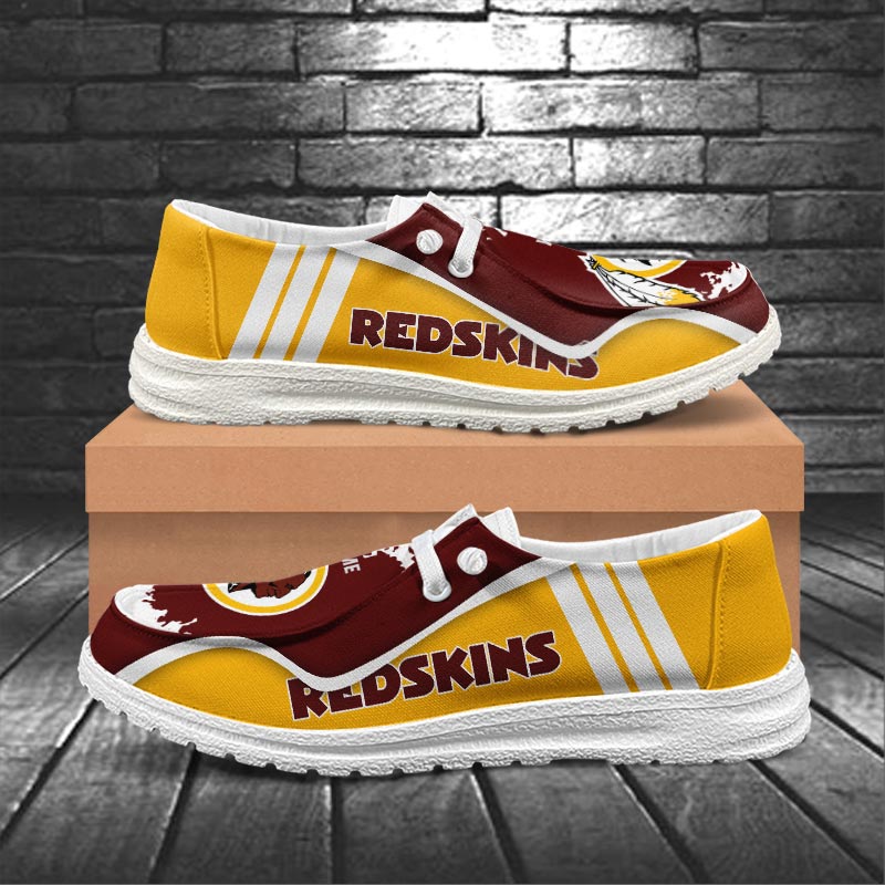 Washington Redskin Hey  Dude Shoes Printed For Men And Women - Image 4