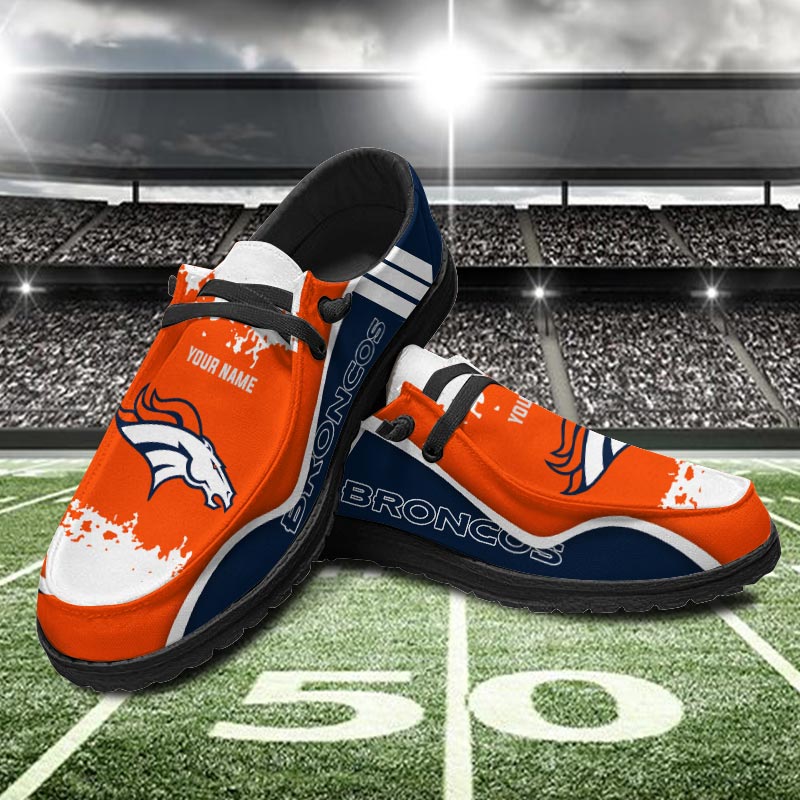 Denver Broncos Hey  Dude Shoes Printed For Men And Women - Image 2
