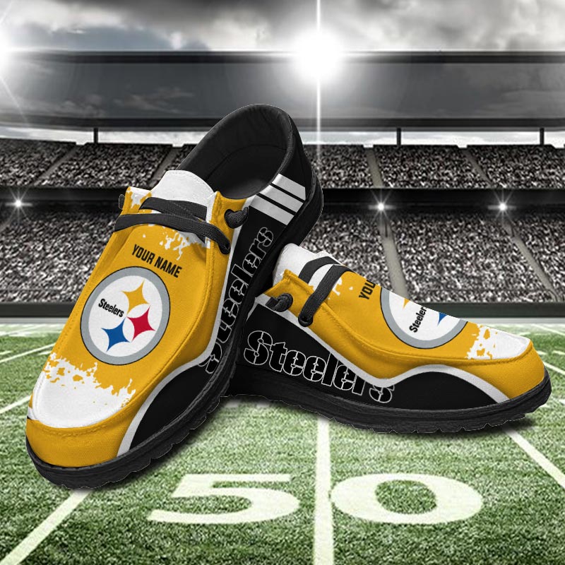 Pittsburgh Steelers Hey  Dude Shoes Printed For Men And Women - Image 2
