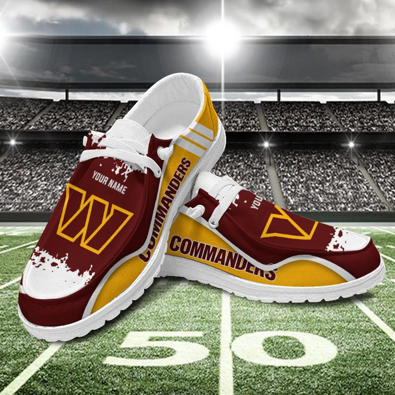 Washington Commanders Hey  Dude Shoes Printed For Men And Women - Image 3