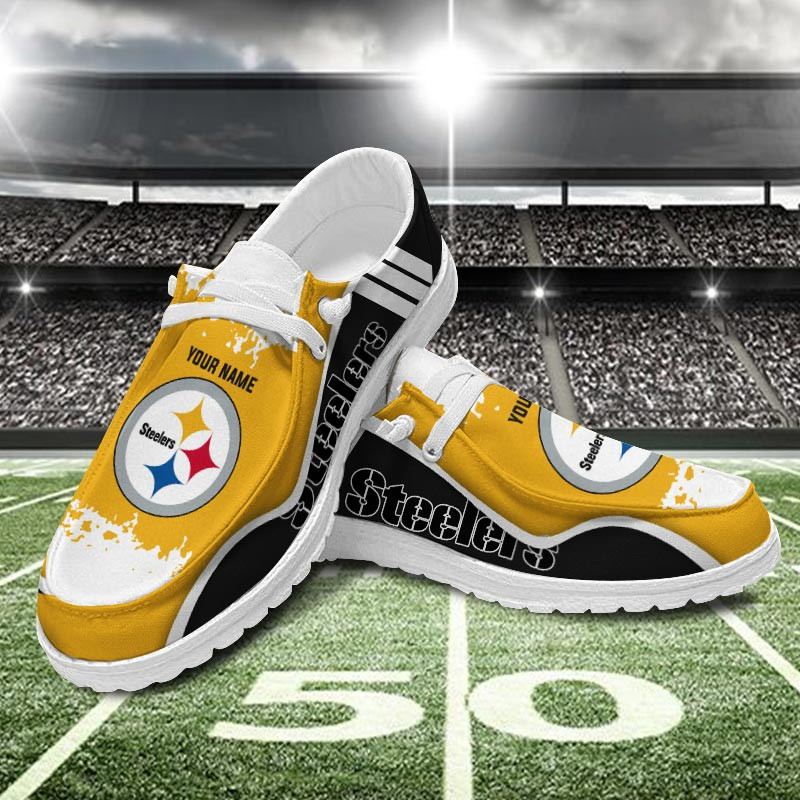 Pittsburgh Steelers Hey  Dude Shoes Printed For Men And Women - Image 3