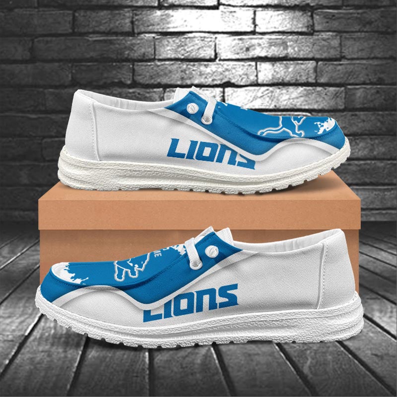 Detroit Lions Hey  Dude Shoes Printed For Men And Women - Image 4