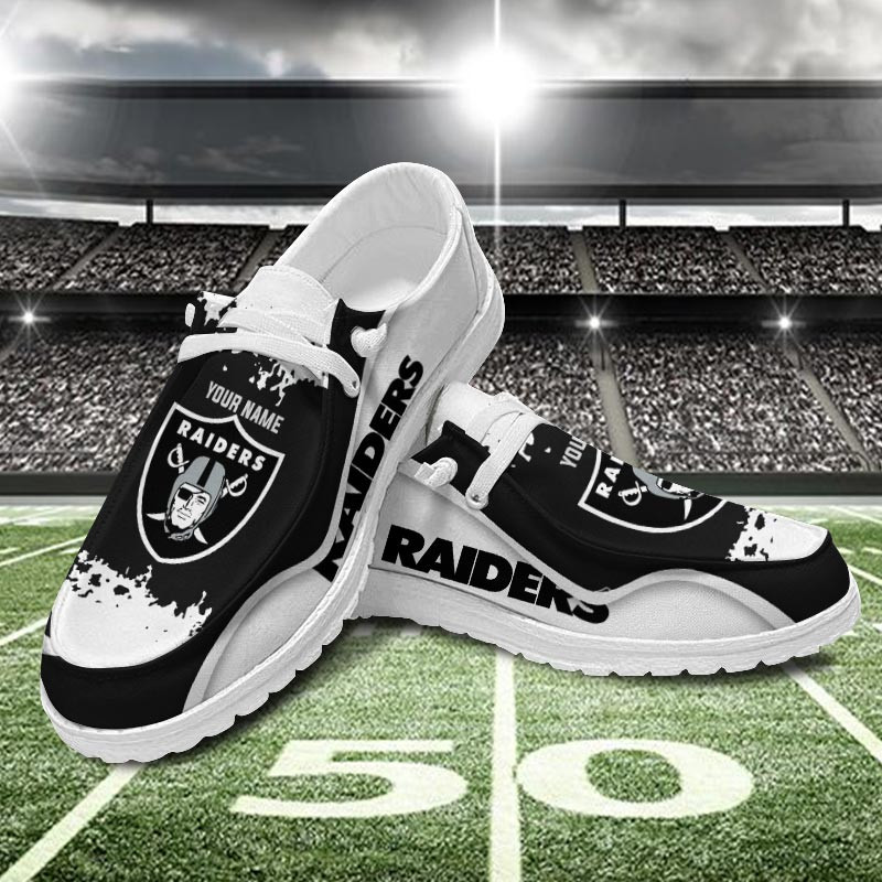 Las Vegas Raiders Hey  Dude Shoes Printed For Men And Women - Image 3