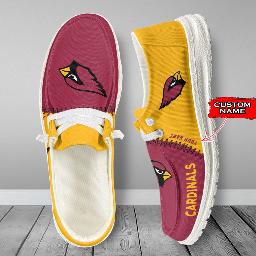 Arizona Cardinals Moccasin Slippers Hey  Dude Shoes Printed For Men And Women - Image 2