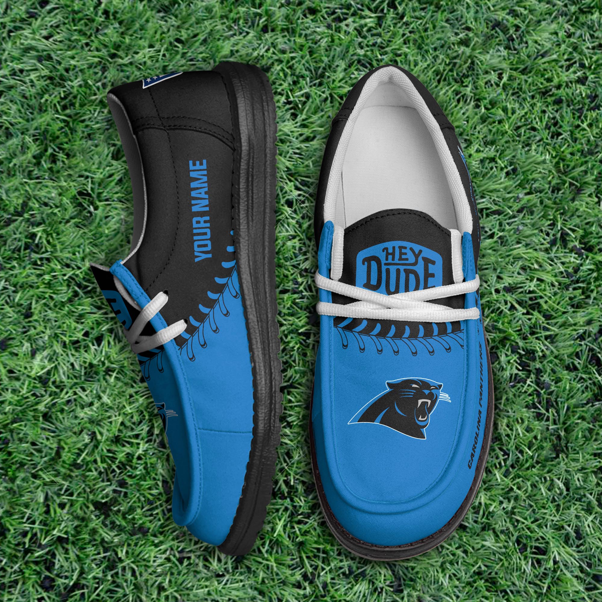 Carolina Panthers Thickened Hey  Dude Shoes Printed For Men And Women - Image 2