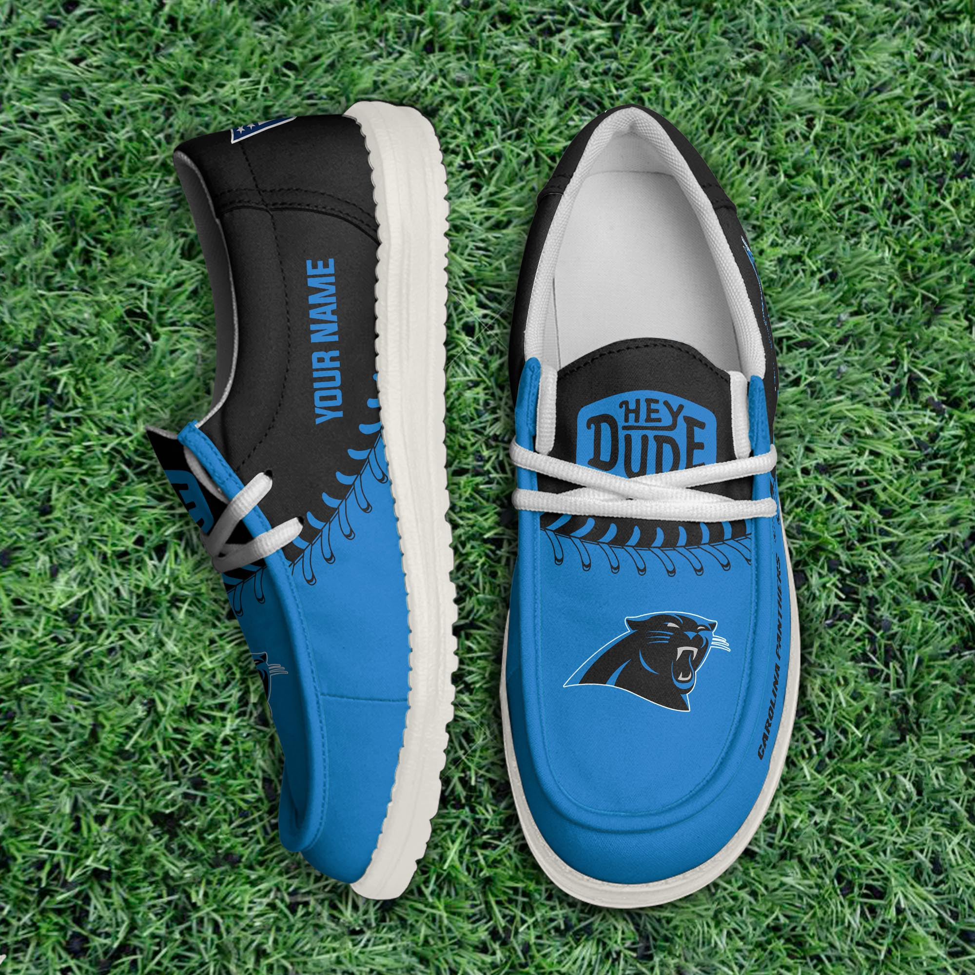 Carolina Panthers Thickened Hey  Dude Shoes Printed For Men And Women - Image 3
