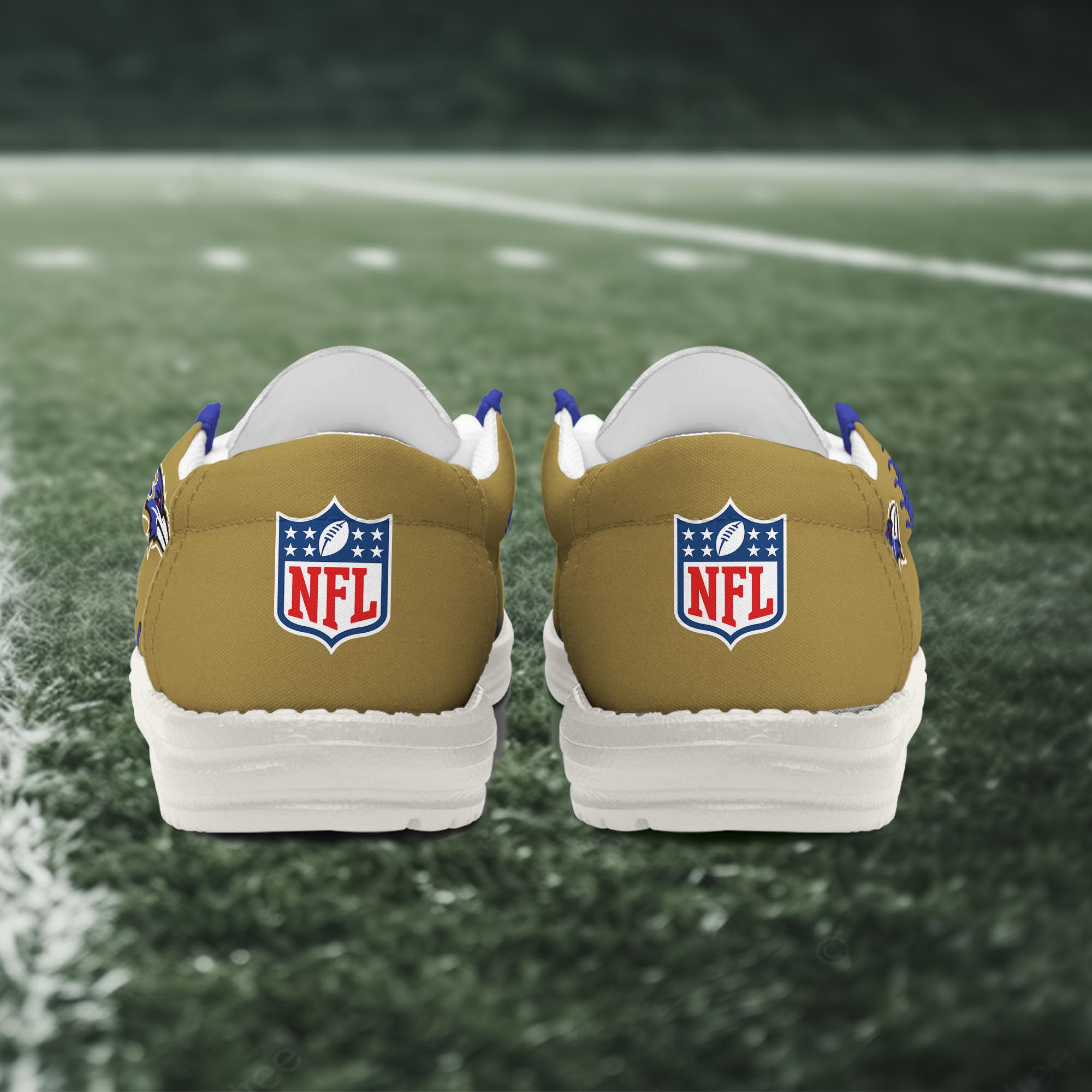 Baltimore Ravens Thickened Hey  Dude Shoes Printed For Men And Women - Image 4