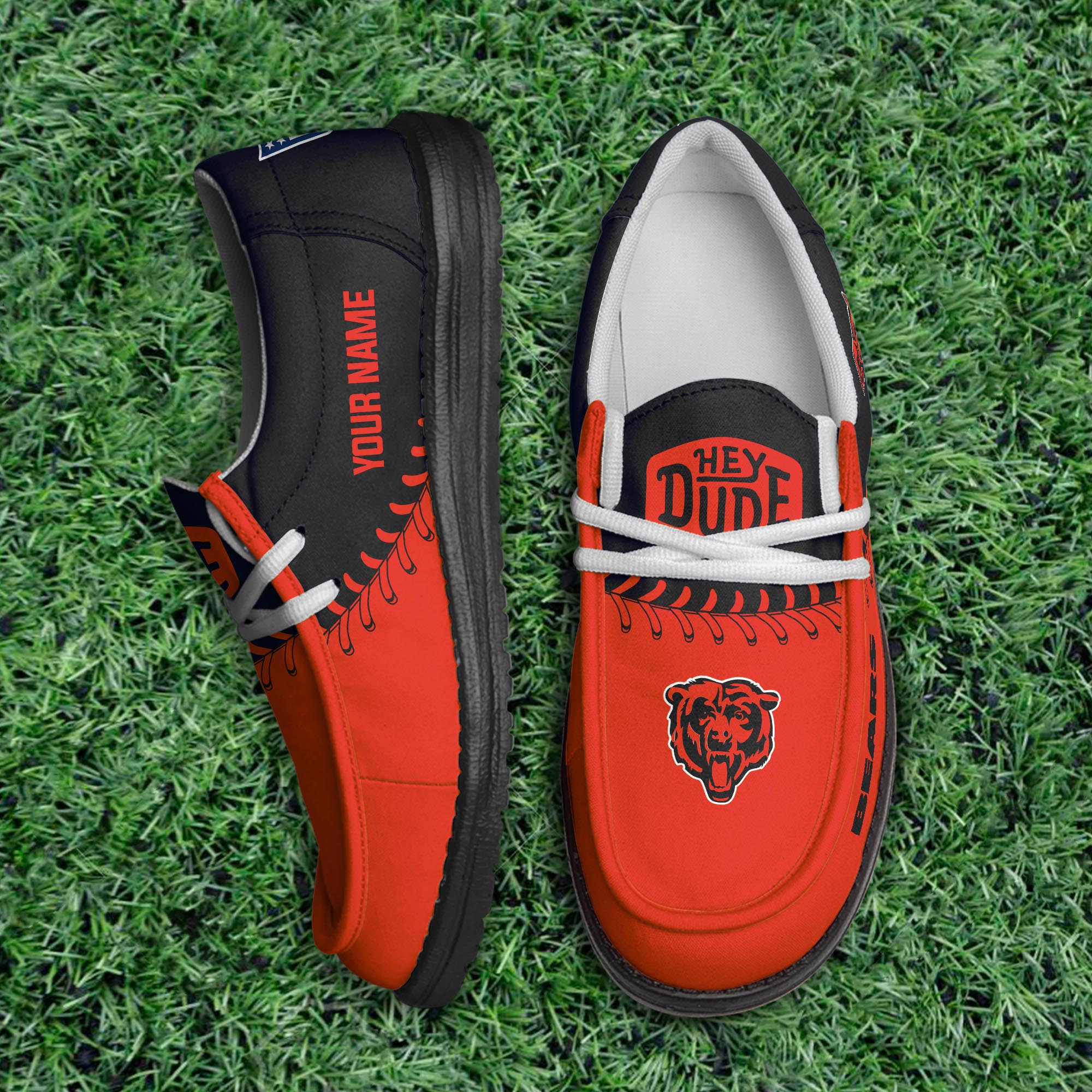 Chicago Bears Thickened Hey  Dude Shoes Printed For Men And Women - Image 2
