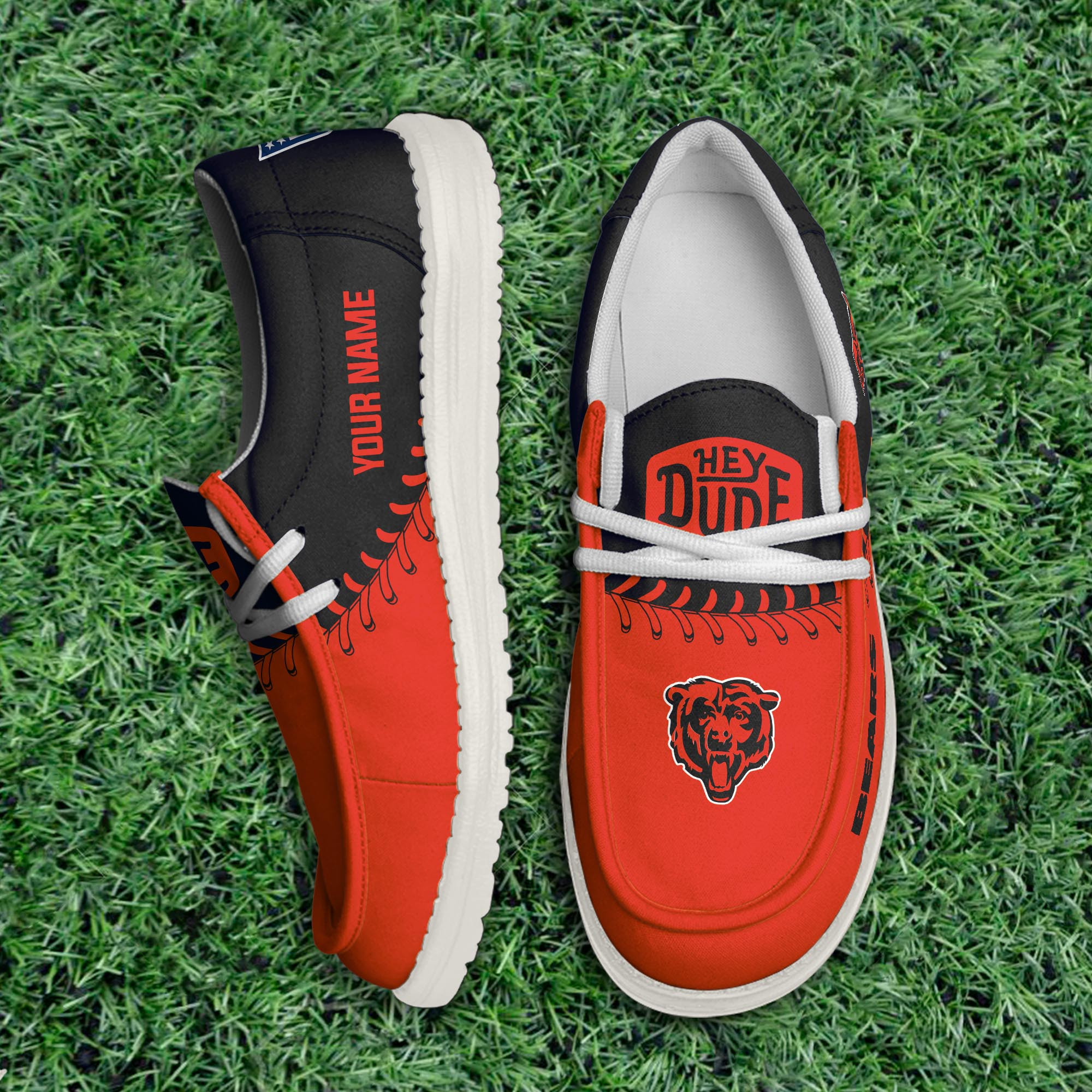 Chicago Bears Thickened Hey  Dude Shoes Printed For Men And Women - Image 3