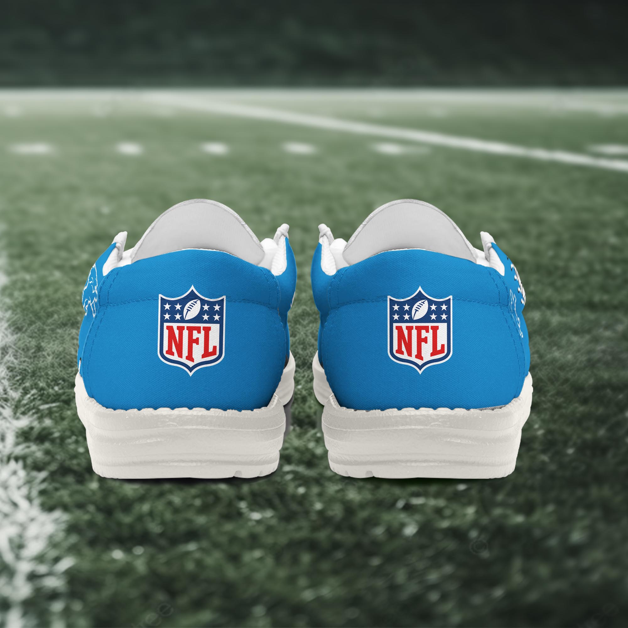 Detroit Lions Thickened Hey Dude Shoes Printed For Men And Women - Image 4