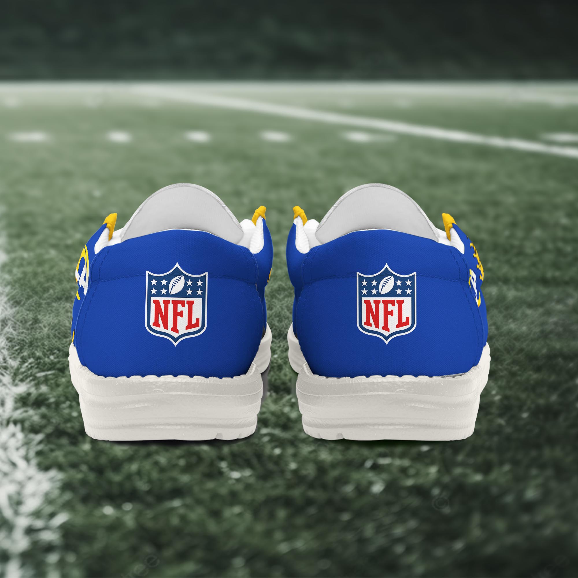 Los Angeles Rams Thickened Hey  Dude Shoes Printed For Men And Women - Image 4