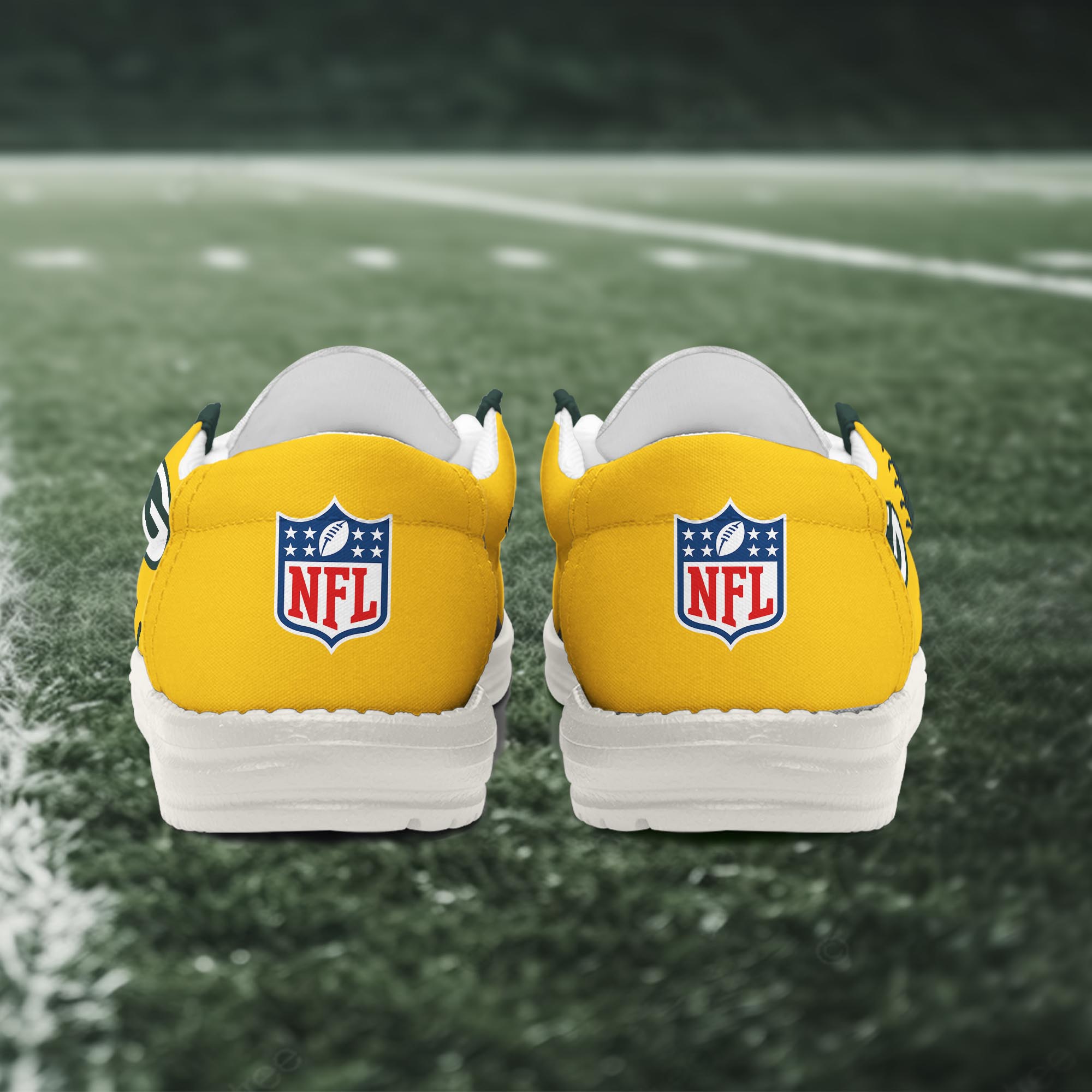 Green Bay Packers Thickened Hey  Dude Shoes Printed For Men And Women - Image 4