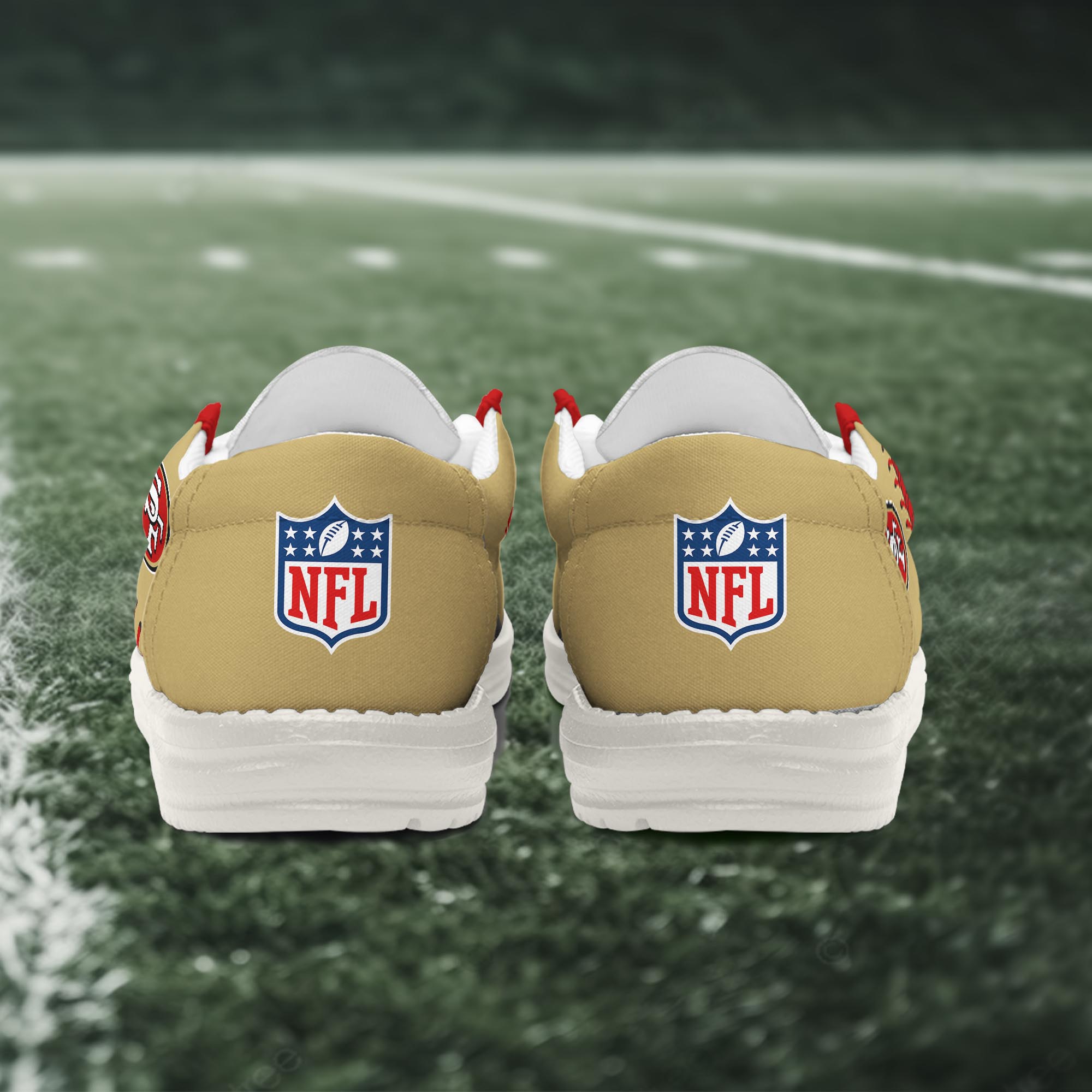 San Francisco 49ers Thickened Hey  Dude Shoes Printed For Men And Women - Image 4