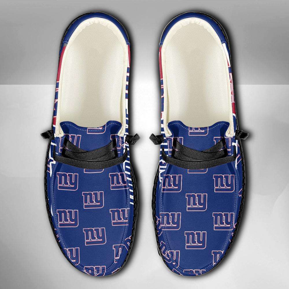 New York Giants Logo Pattern Hey  Dude Shoes Printed For Men And Women - Image 4