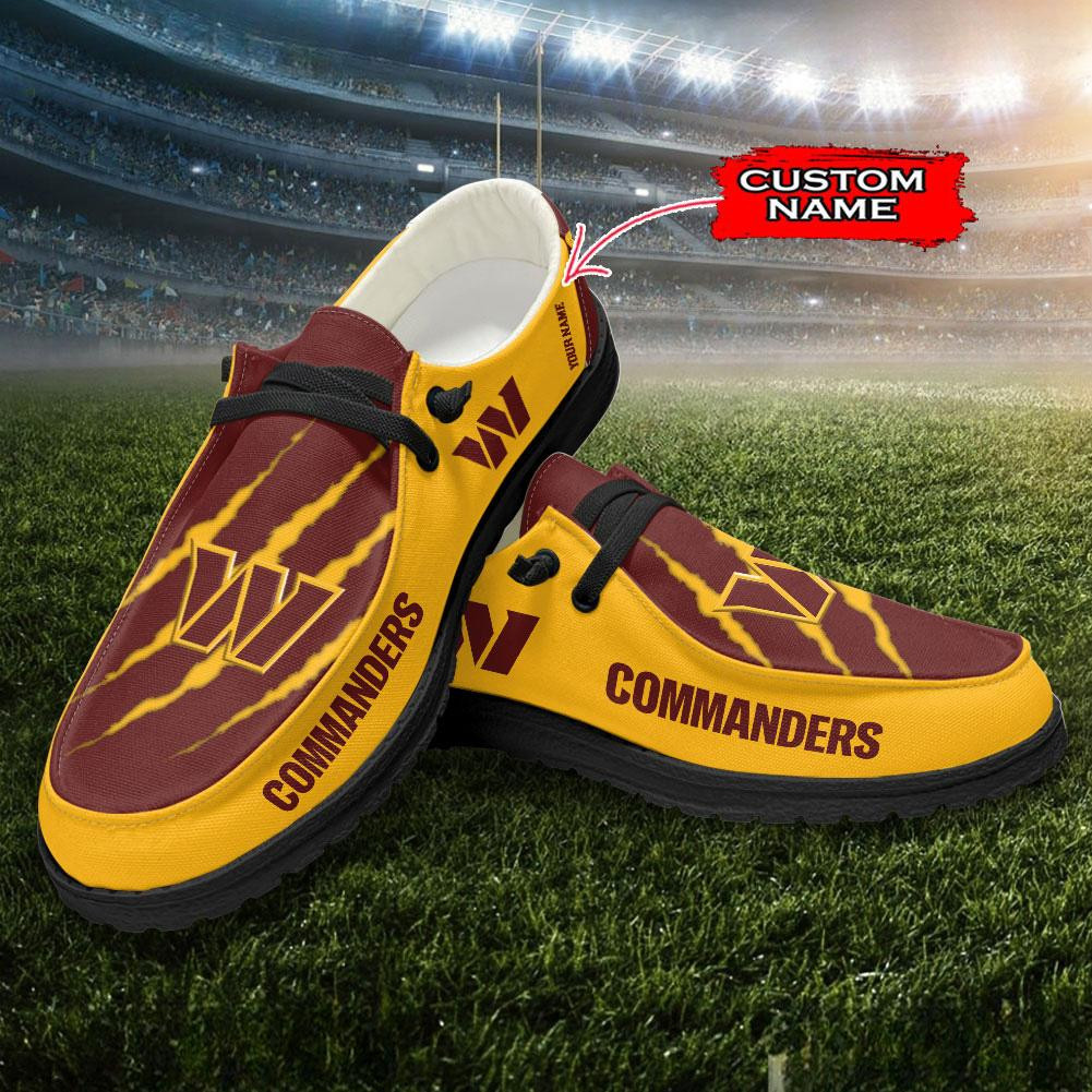 Washington Commanders Scratch Hey  Dude Shoes Printed For Men And Women Moccasin Slipper - Image 3