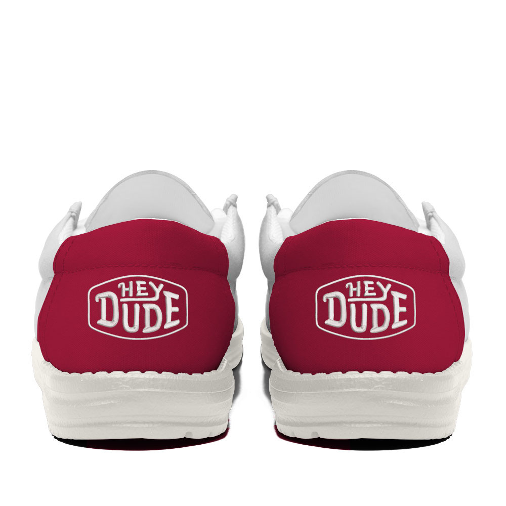 Alabama Crimson Tide Football Hey Dude Canvas Loafer Shoes For Men And Women - Image 4