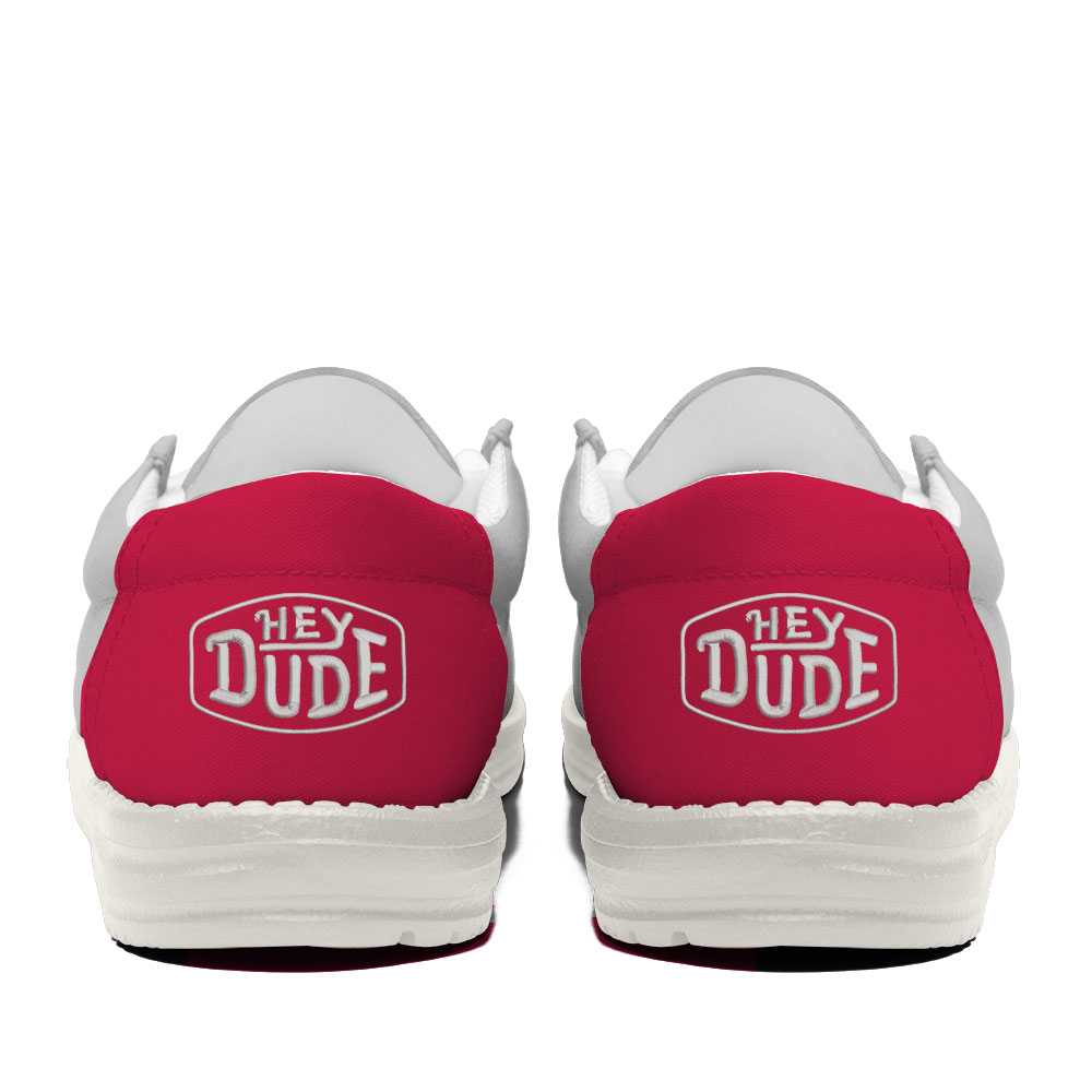 Ohio State Buckeyes Football Hey Dude Canvas Loafer Shoes For Men And Women - Image 4
