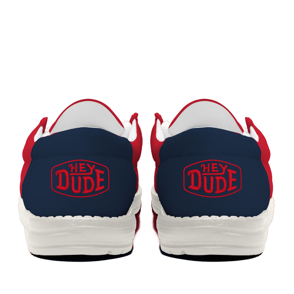 Ole Miss Rebels Football Hey Dude Canvas Loafer Shoes For Men And Women - Image 4