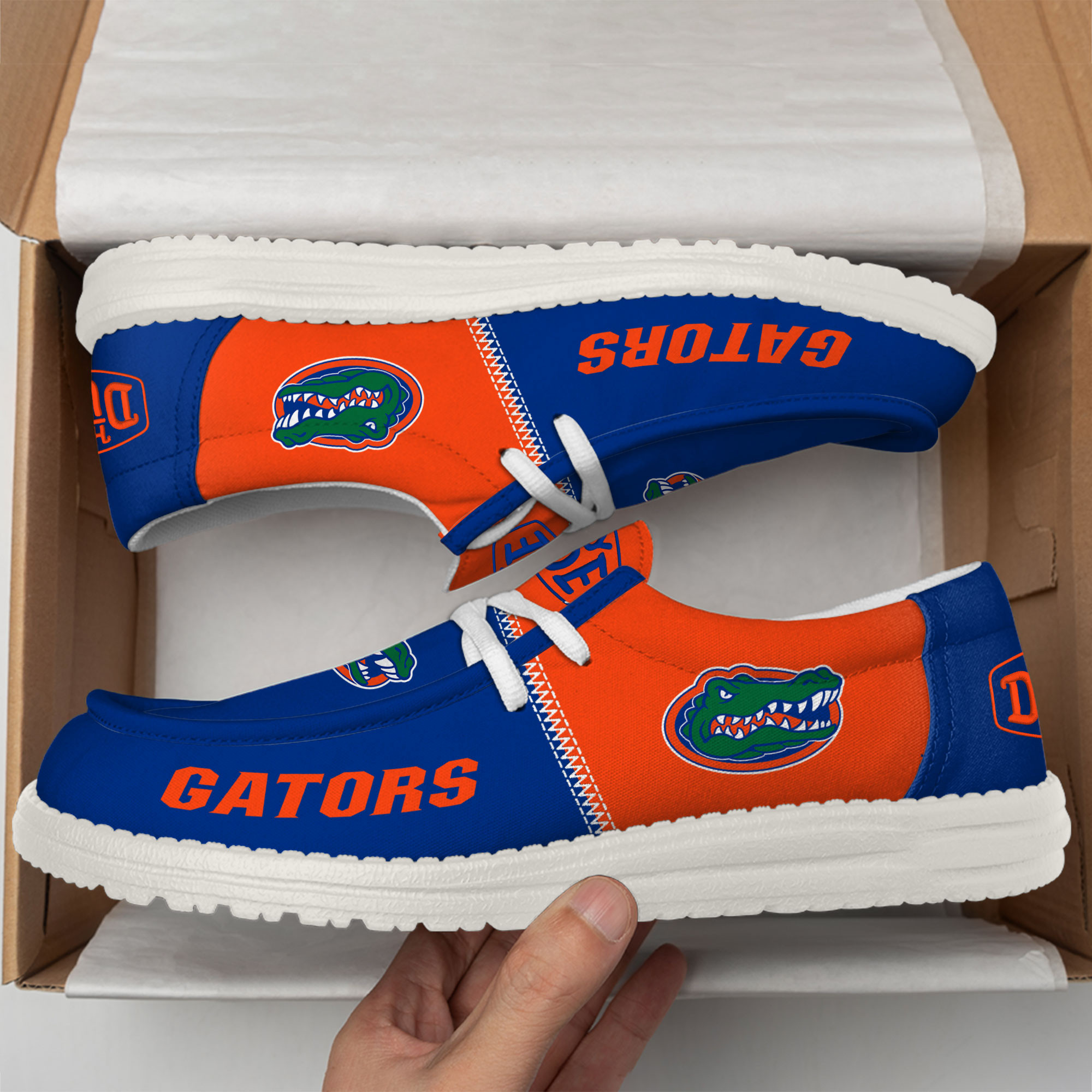Florida Gators Football Hey Dude Canvas Loafer Shoes For Men And Women - Image 2