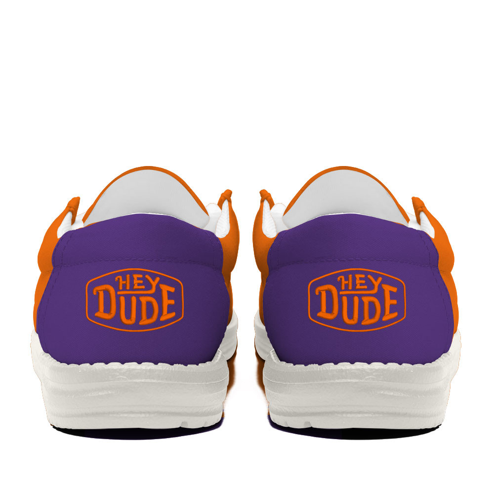 Clemson Tigers Football Hey Dude Canvas Loafer Shoes For Men And Women - Image 4