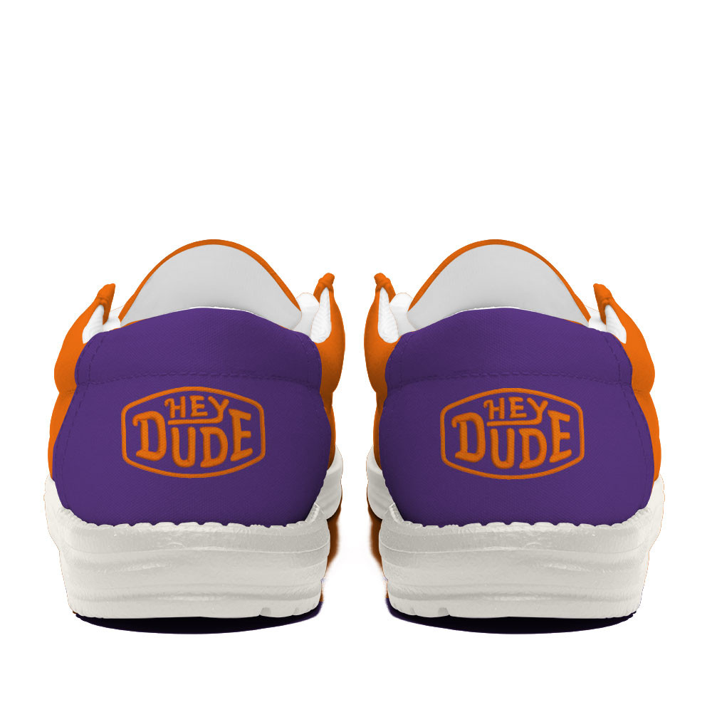 Clemson Tigers Football Hey Dude Canvas Loafer Shoes For Men And Women - Image 4