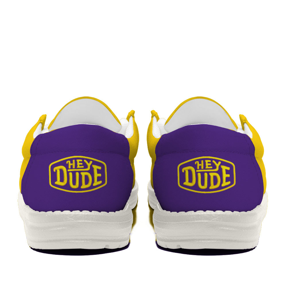 LSU Tigers Football Hey Dude Canvas Loafer Shoes For Men And Women - Image 4