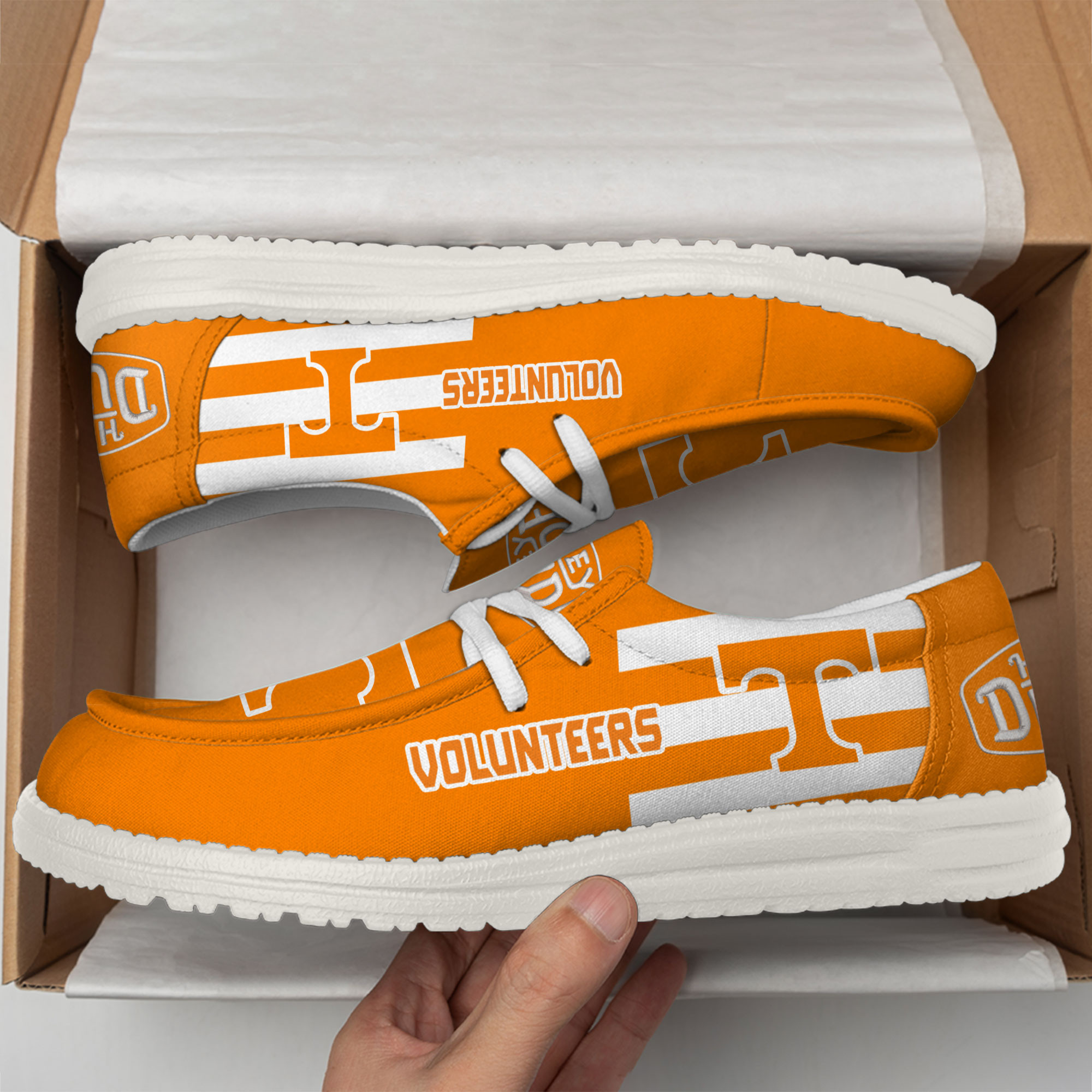 Tennessee Volunteers Hey Dude Canvas Loafer Shoes - Image 3