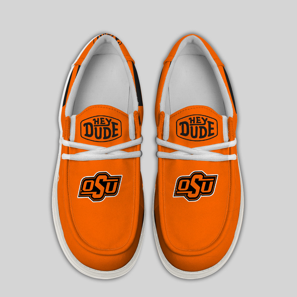 Oklahoma State Cowboys Hey Dude Canvas Loafer Shoes - Image 4