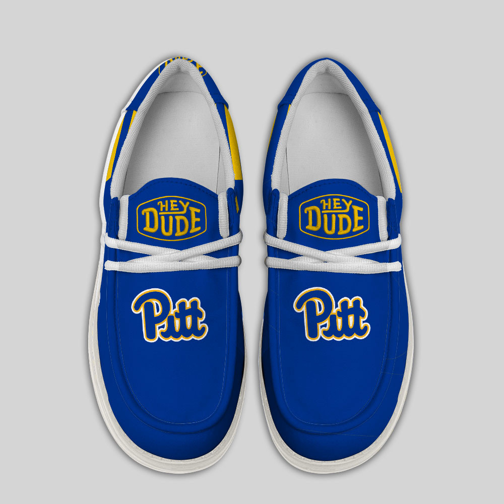 Pittsburgh Panthers Hey Dude Canvas Loafer Shoes - Image 4